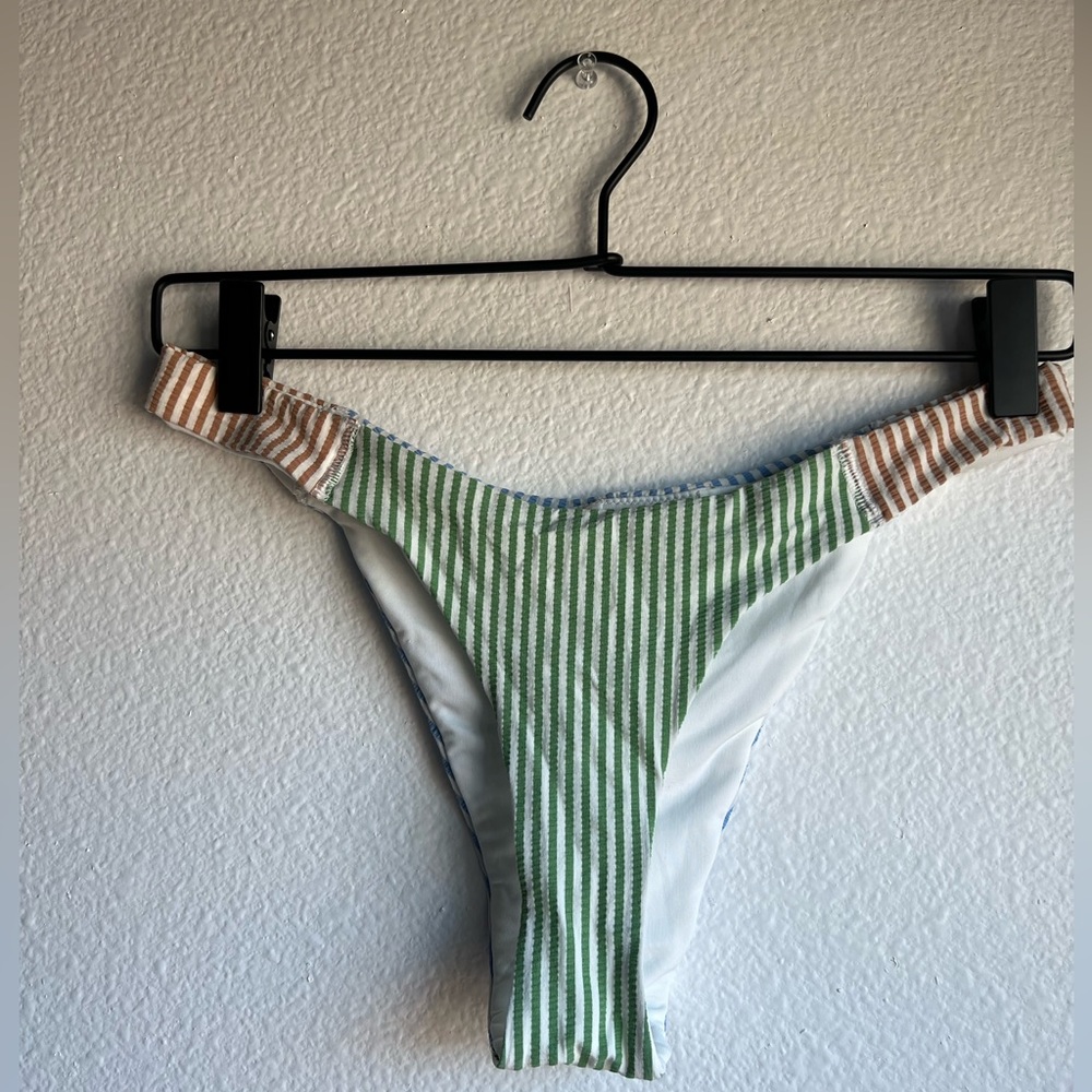 NWOT Aerie striped super cheeky bikini bottom
